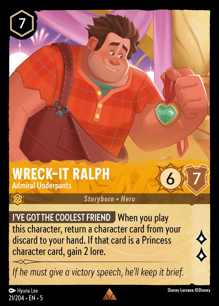 Wreck-It Ralph - Admiral Underpants card art