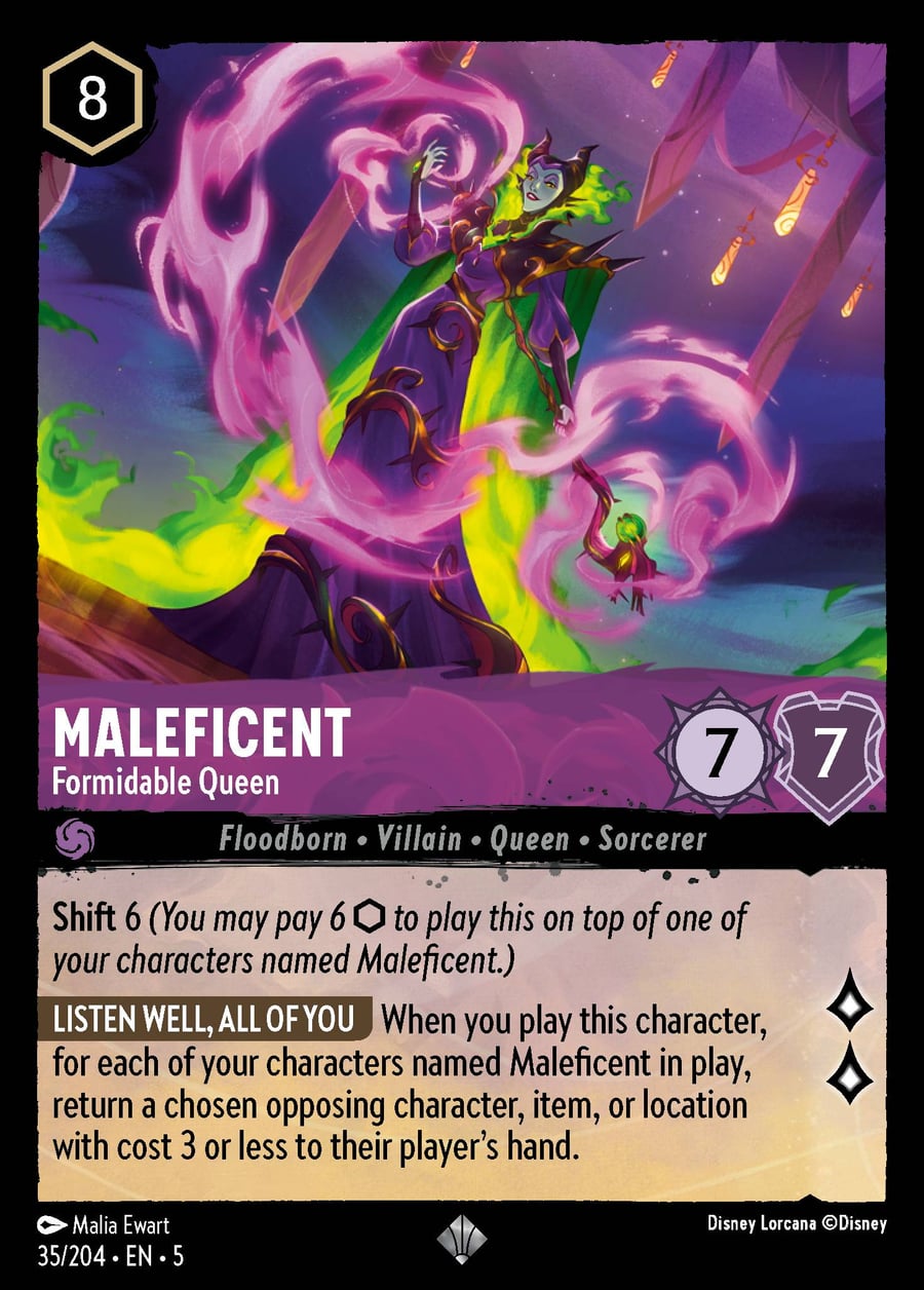 Maleficent - Formidable Queen card art