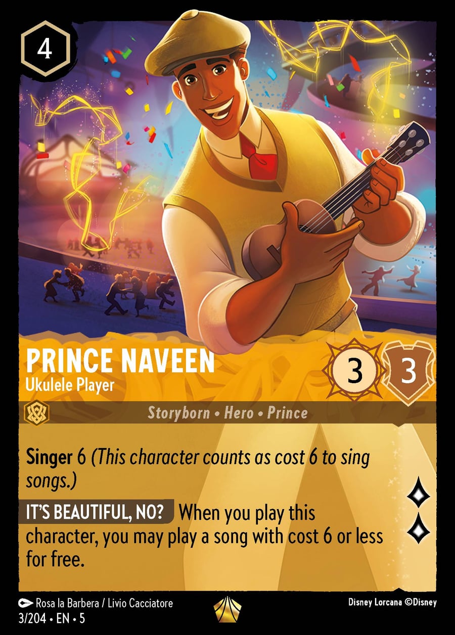 Prince Naveen - Ukulele Player card art