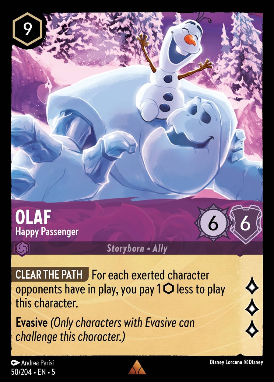 Olaf - Happy Passenger card art