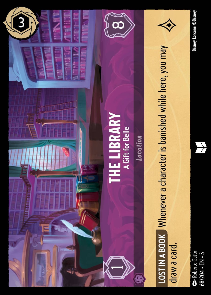 The Library - A Gift for Belle card art