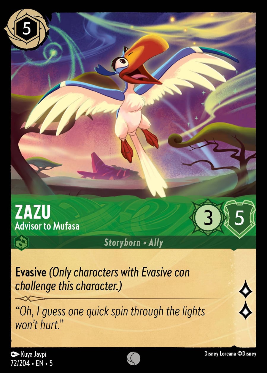 Zazu - Advisor to Mufasa card art