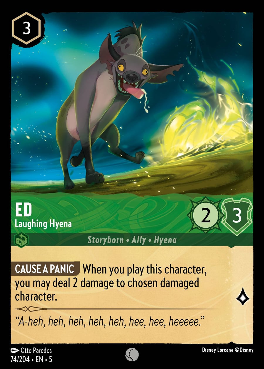 Ed - Laughing Hyena card art