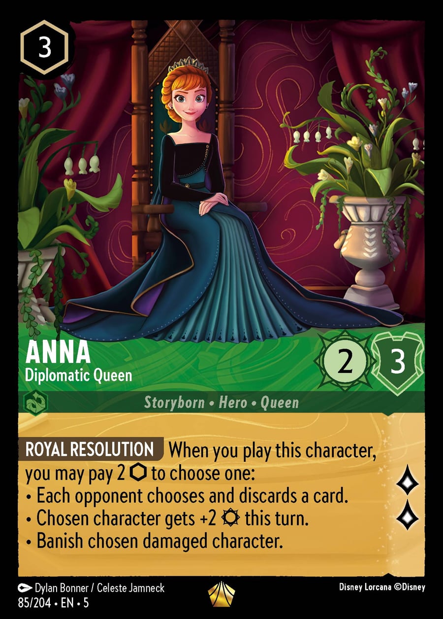 Anna - Diplomatic Queen card art