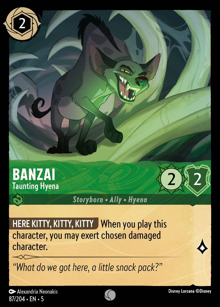 Banzai - Taunting Hyena card art