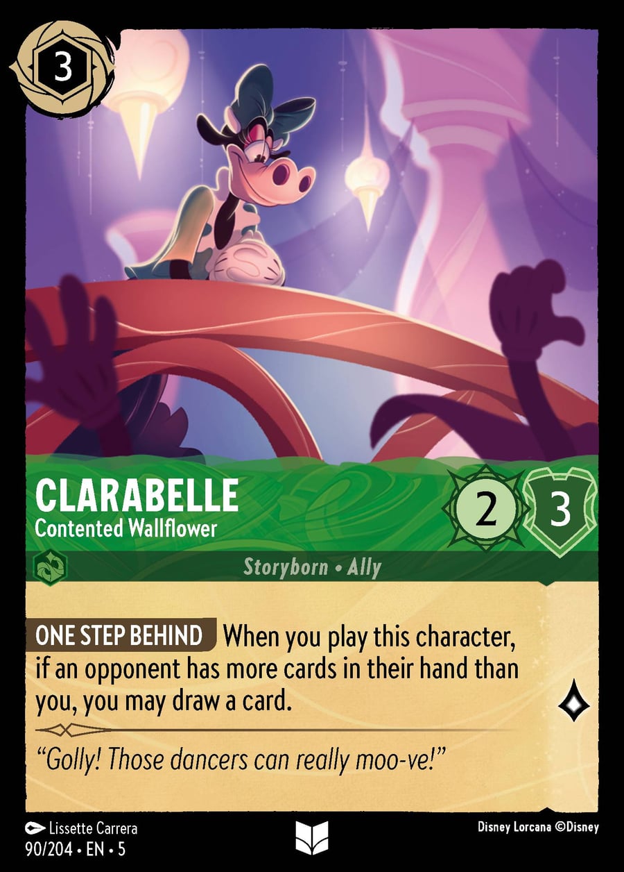 Clarabelle - Contented Wallflower card art