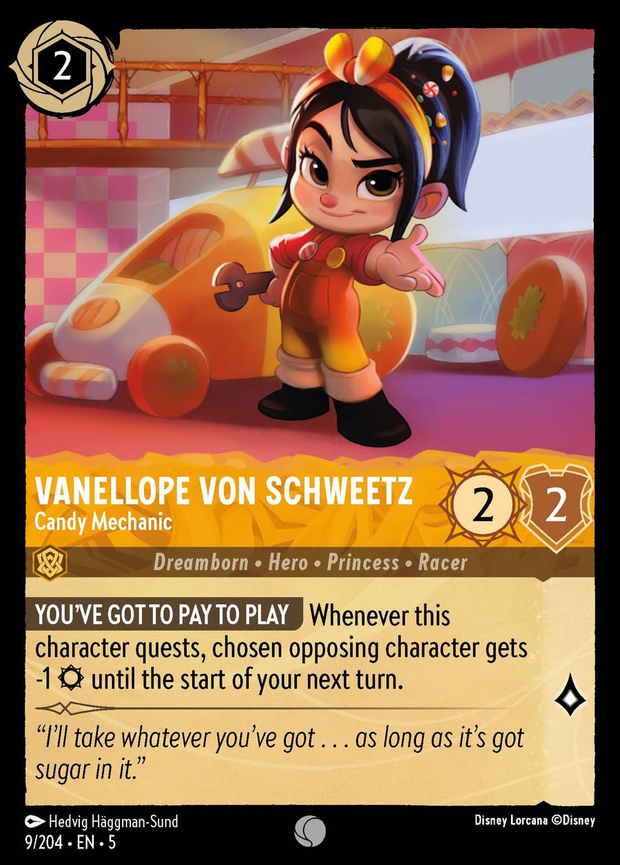 Vanellope von Schweetz - Candy Mechanic card art