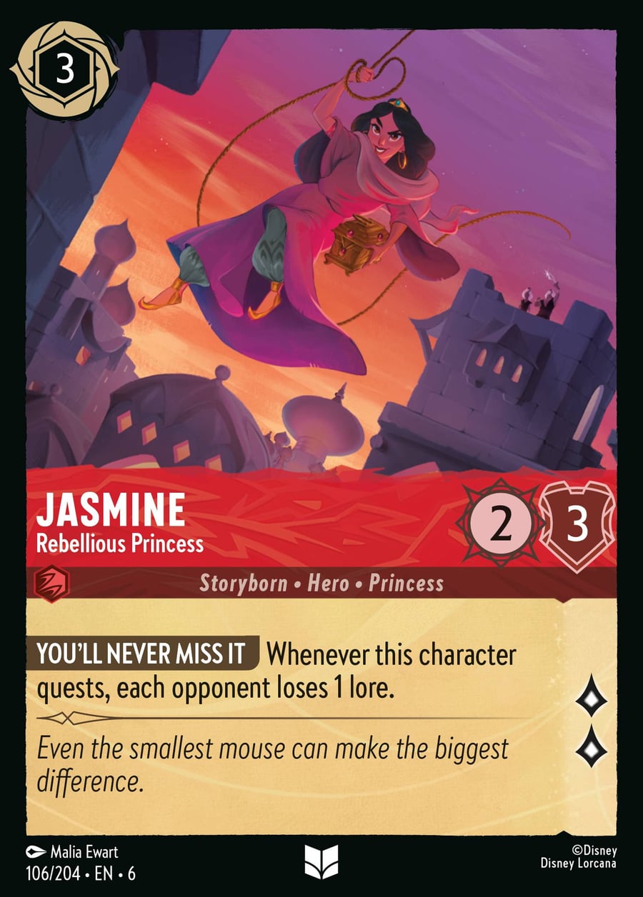 Jasmine - Rebellious Princess card art