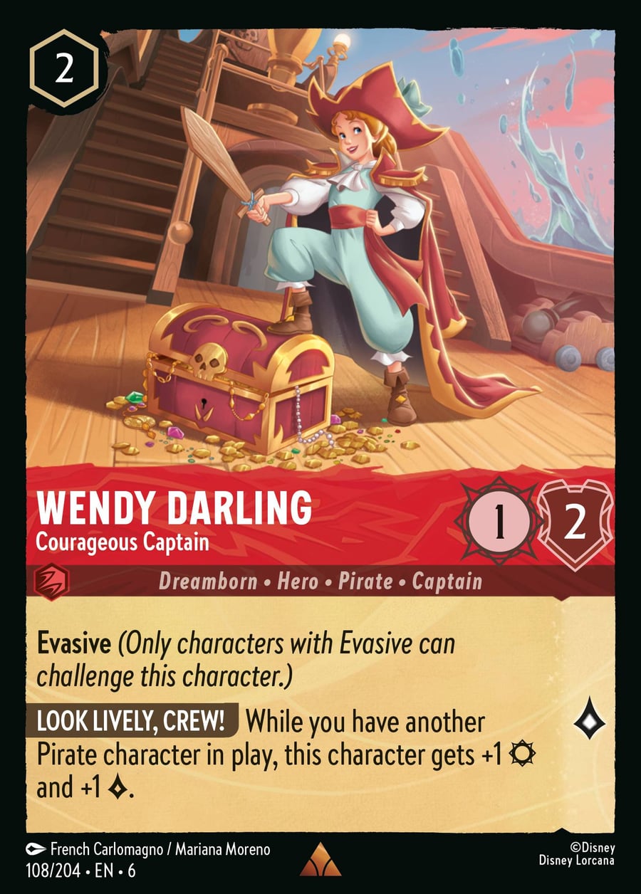 Wendy Darling - Courageous Captain card art