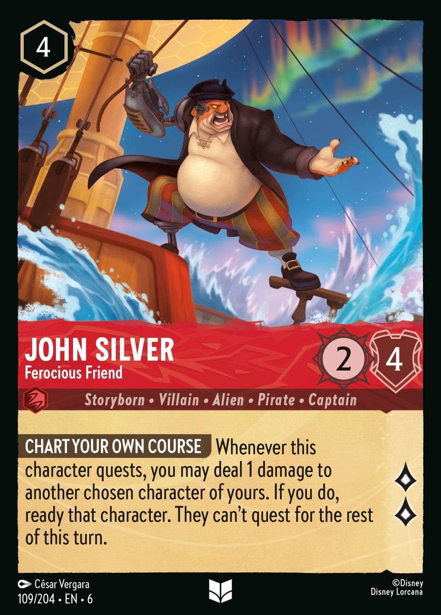 John Silver - Ferocious Friend card art