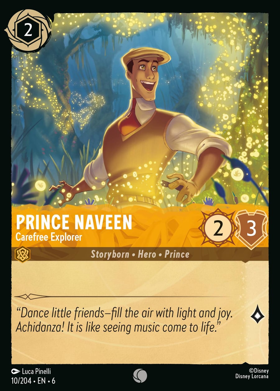Prince Naveen - Carefree Explorer card art