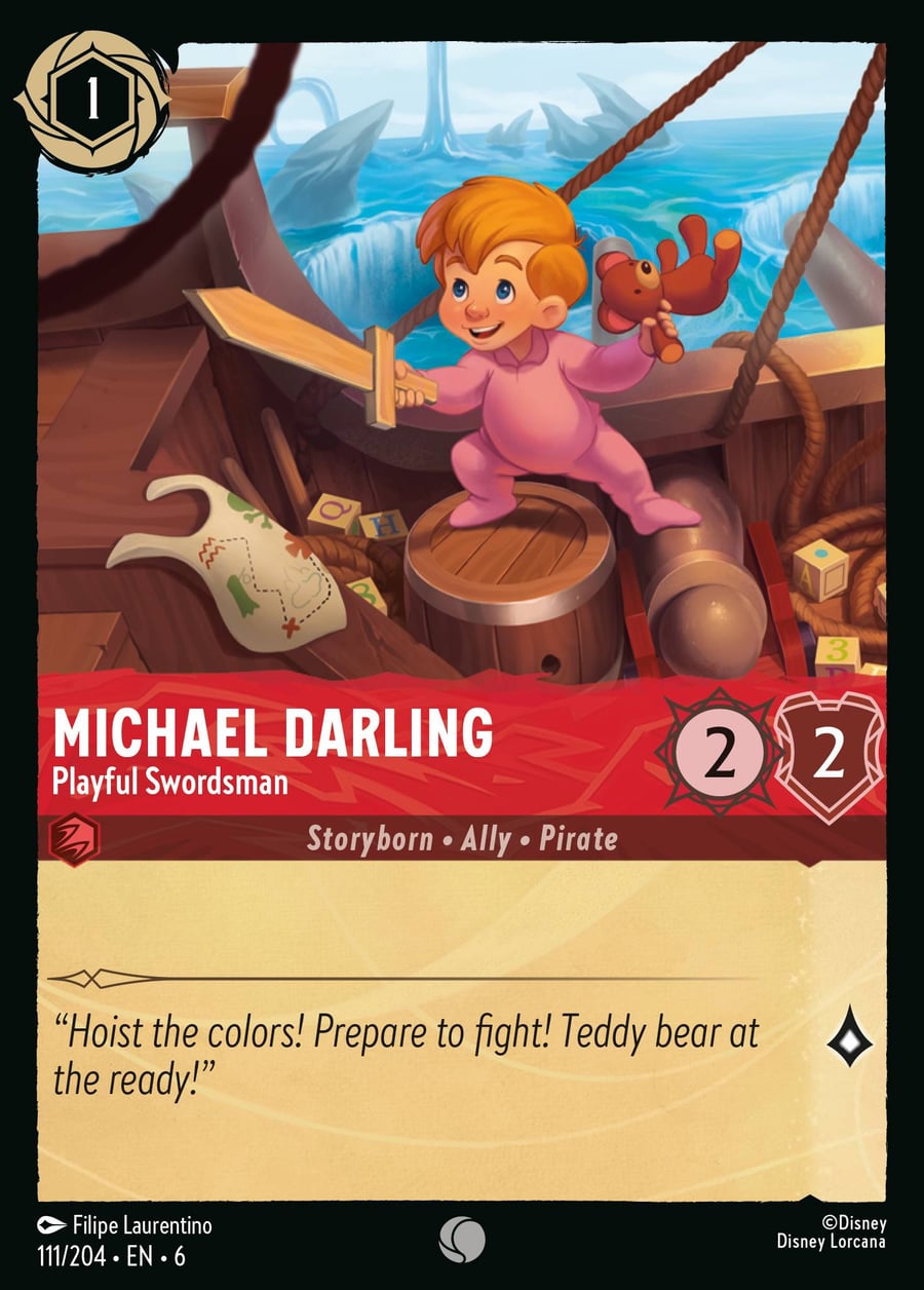 Michael Darling - Playful Swordsman card art