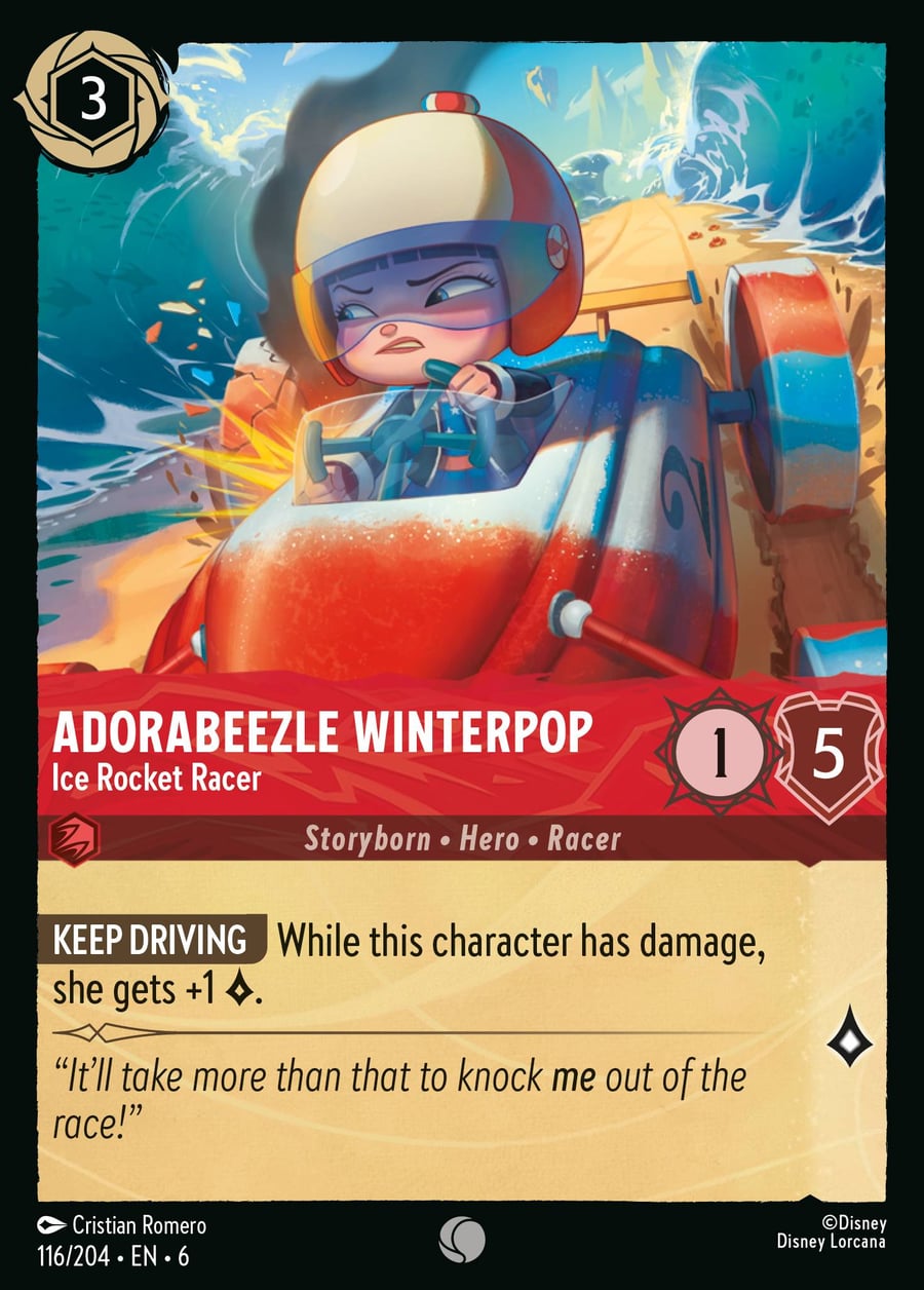 Adorabeezle Winterpop - Ice Rocket Racer card art