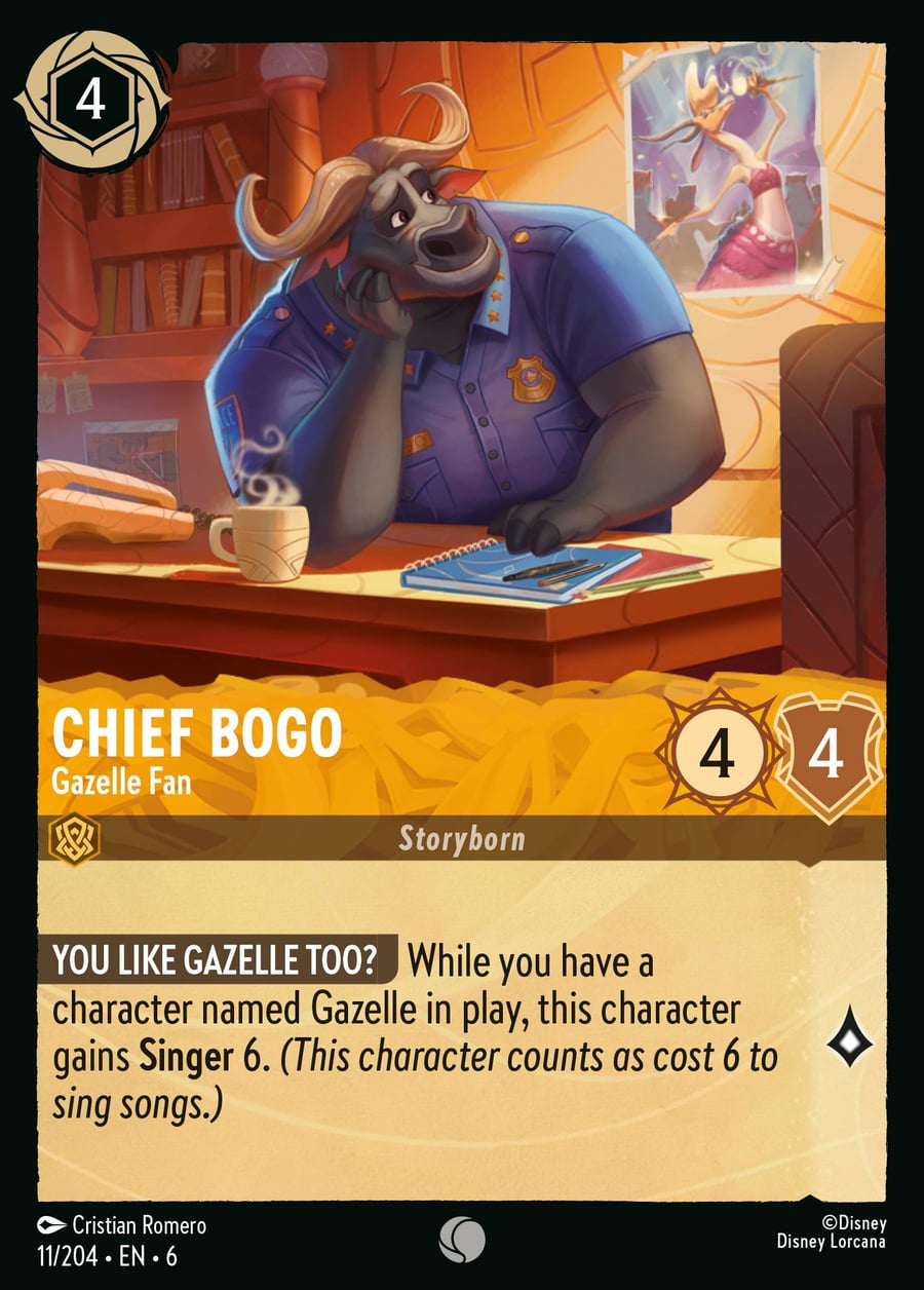 Chief Bogo - Gazelle Fan card art