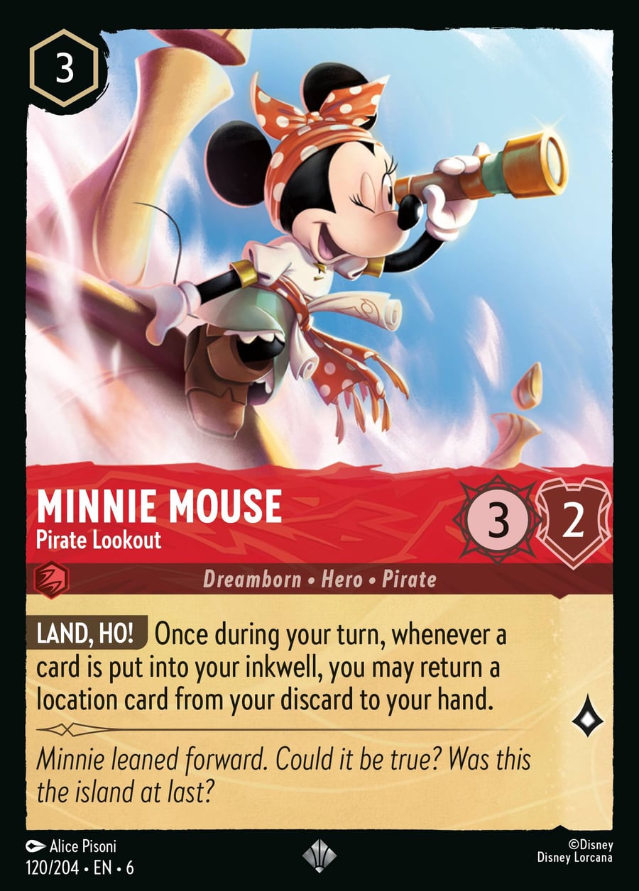 Minnie Mouse - Pirate Lookout card art