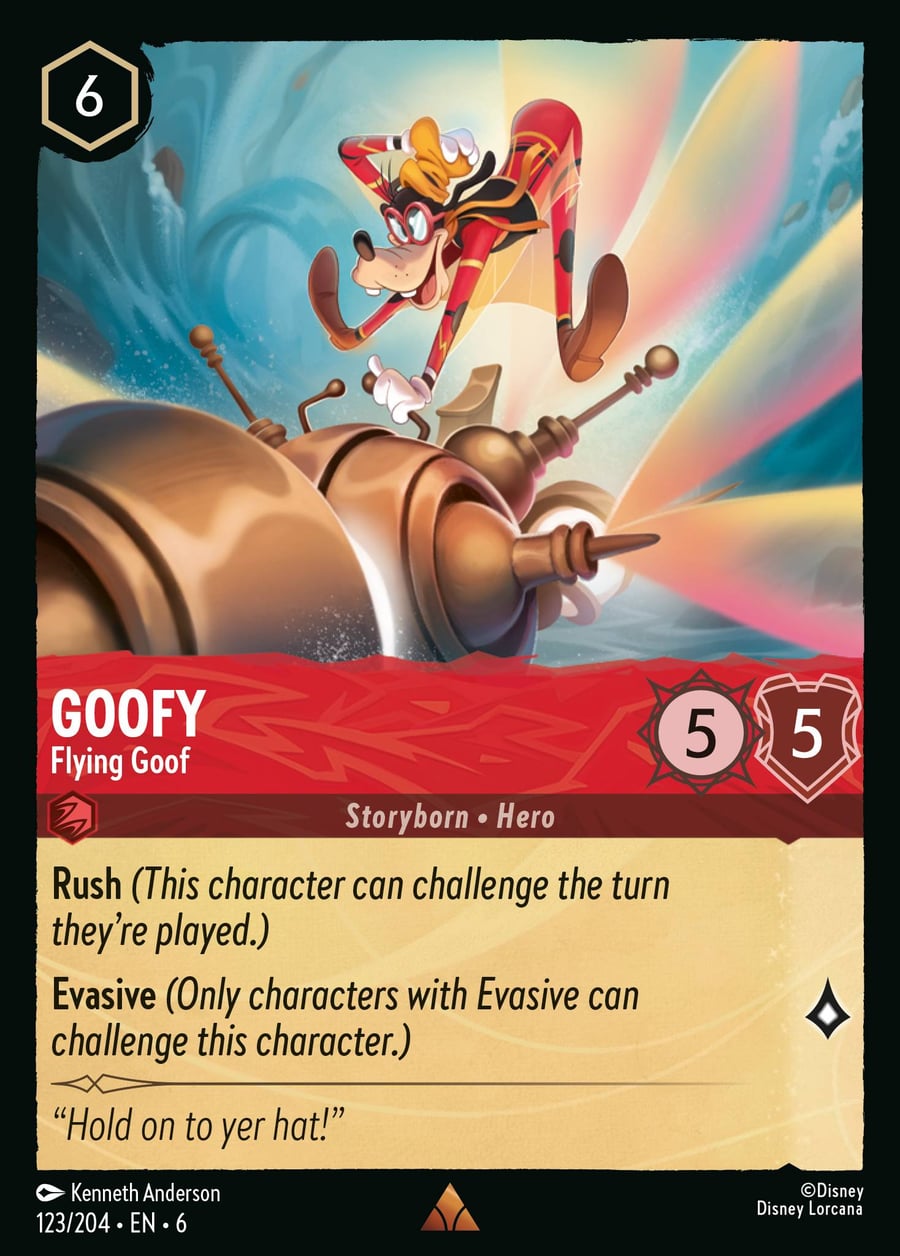 Goofy - Flying Goof card art