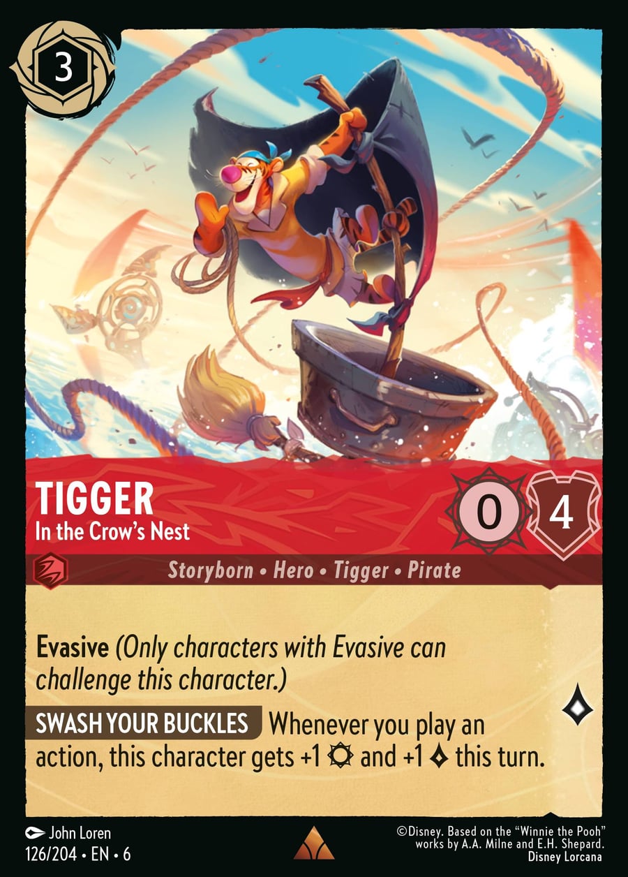 Tigger - In the Crow's Nest card art