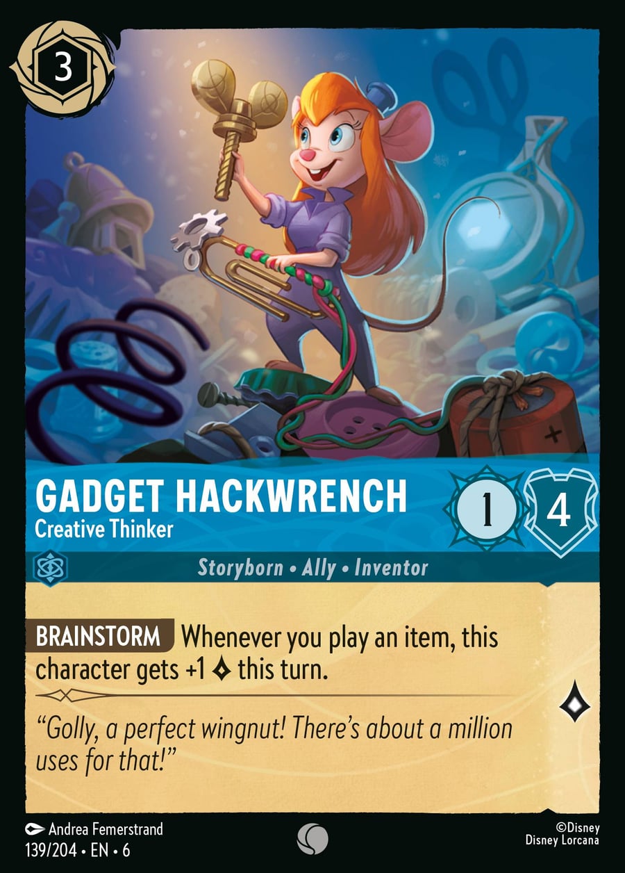 Gadget Hackwrench - Creative Thinker card art