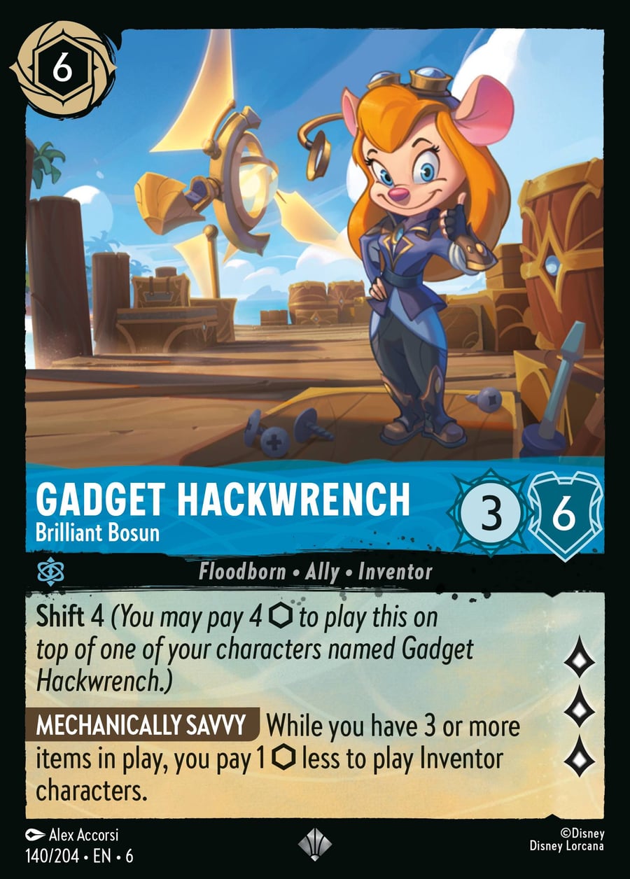 Gadget Hackwrench - Brilliant Bosun card art