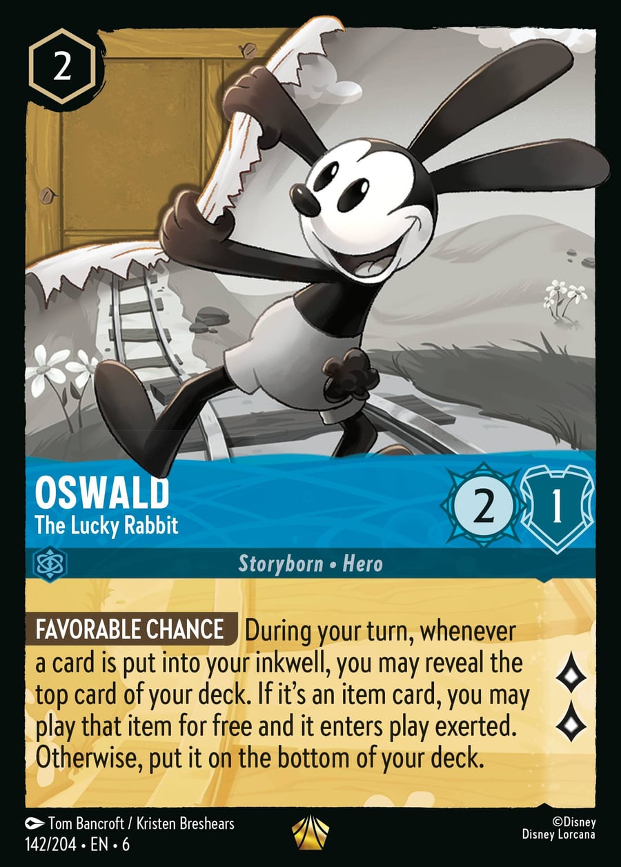Oswald - The Lucky Rabbit card art
