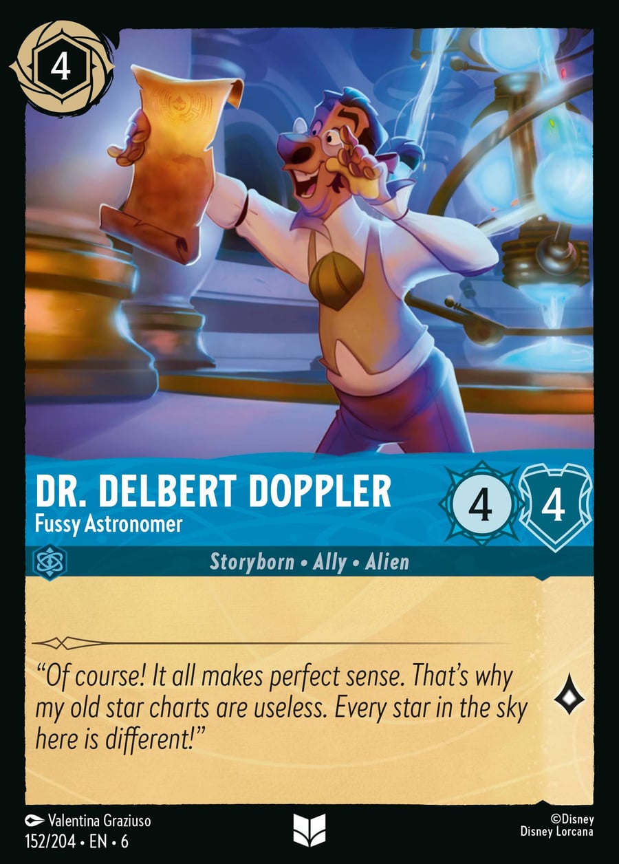 Dr. Delbert Doppler - Fussy Astronomer card art
