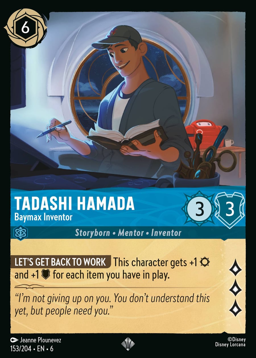 Tadashi Hamada - Baymax Inventor card art