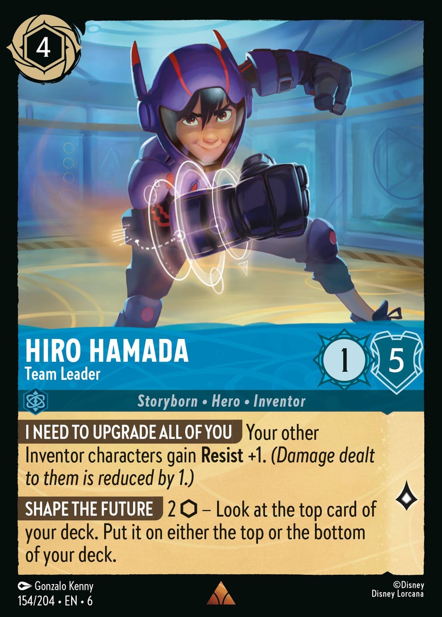 Hiro Hamada - Team Leader card art
