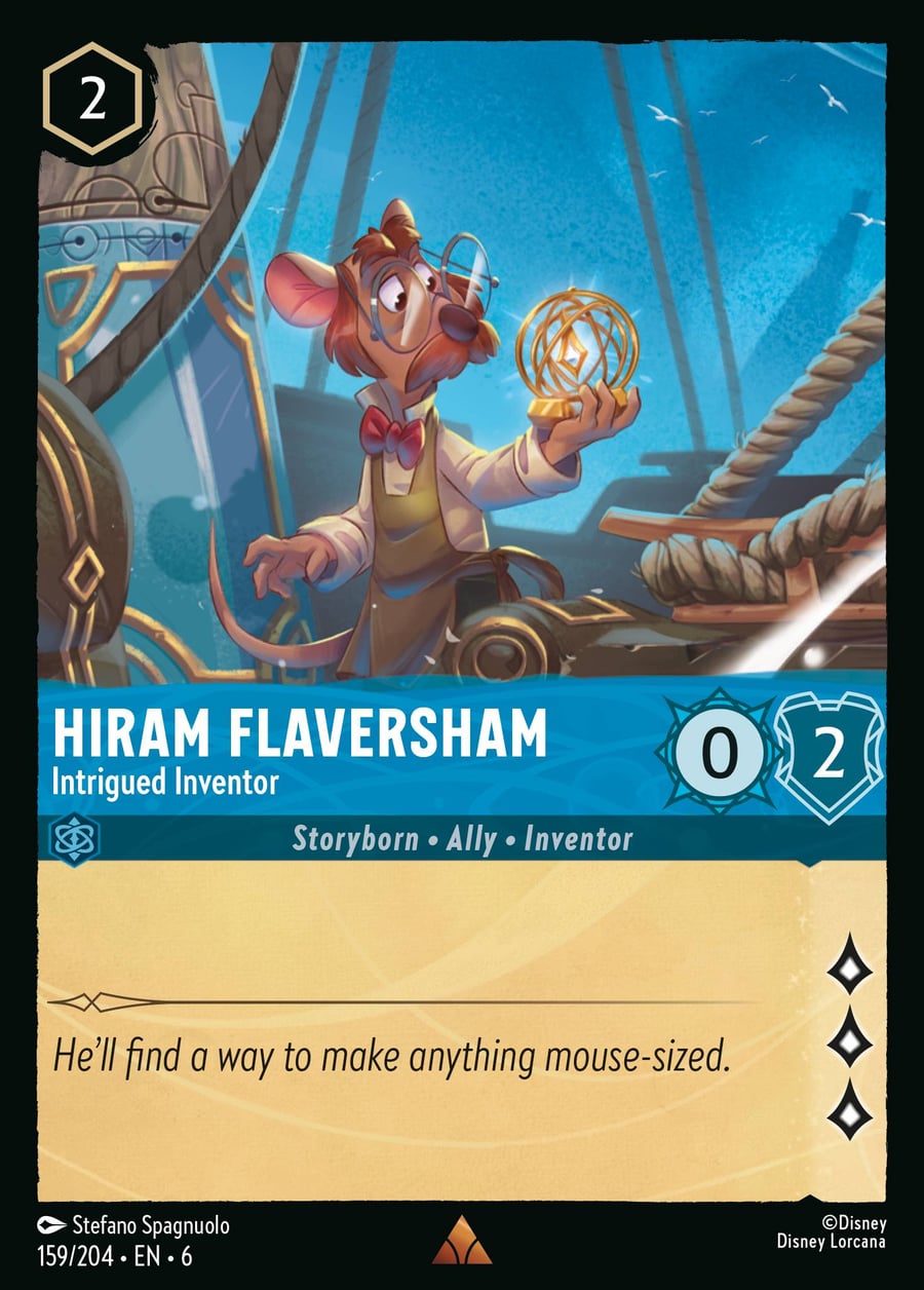 Hiram Flaversham - Intrigued Inventor card art