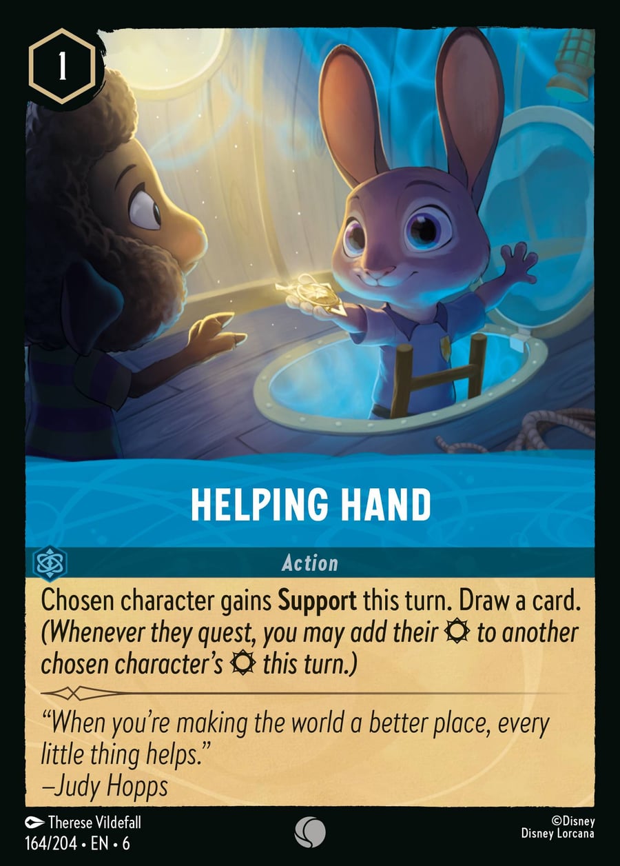 Helping Hand card art