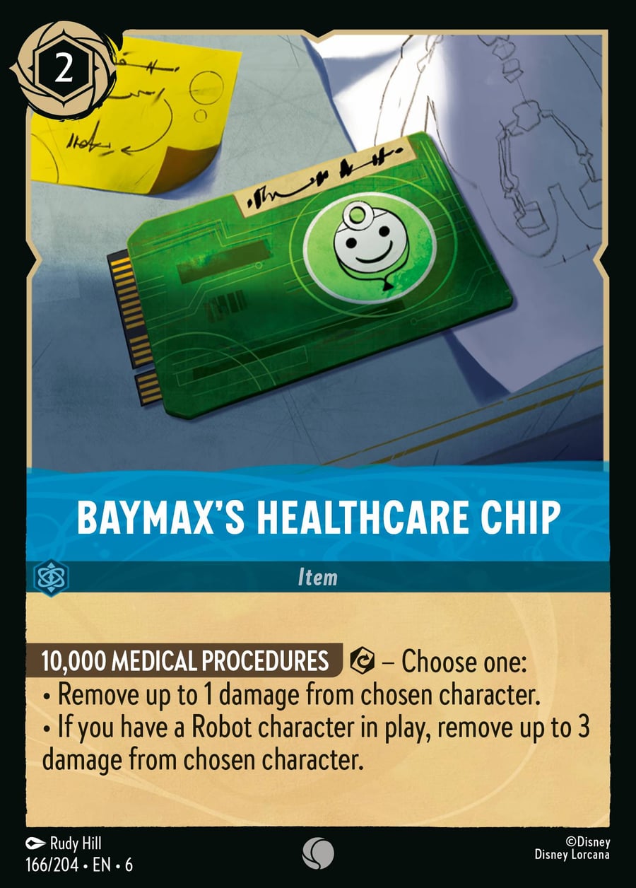 Baymax's Healthcare Chip card art