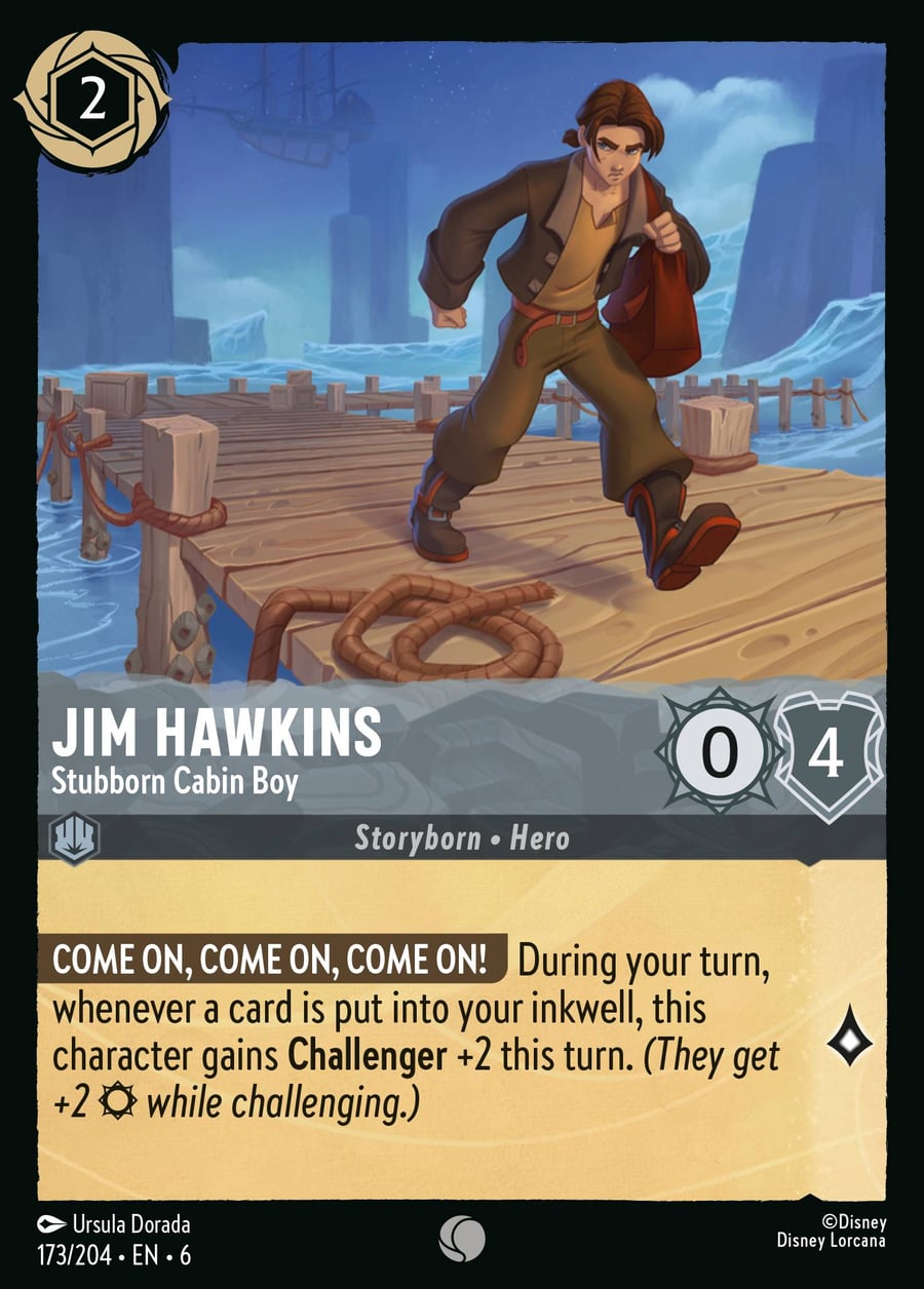 Jim Hawkins - Stubborn Cabin Boy card art