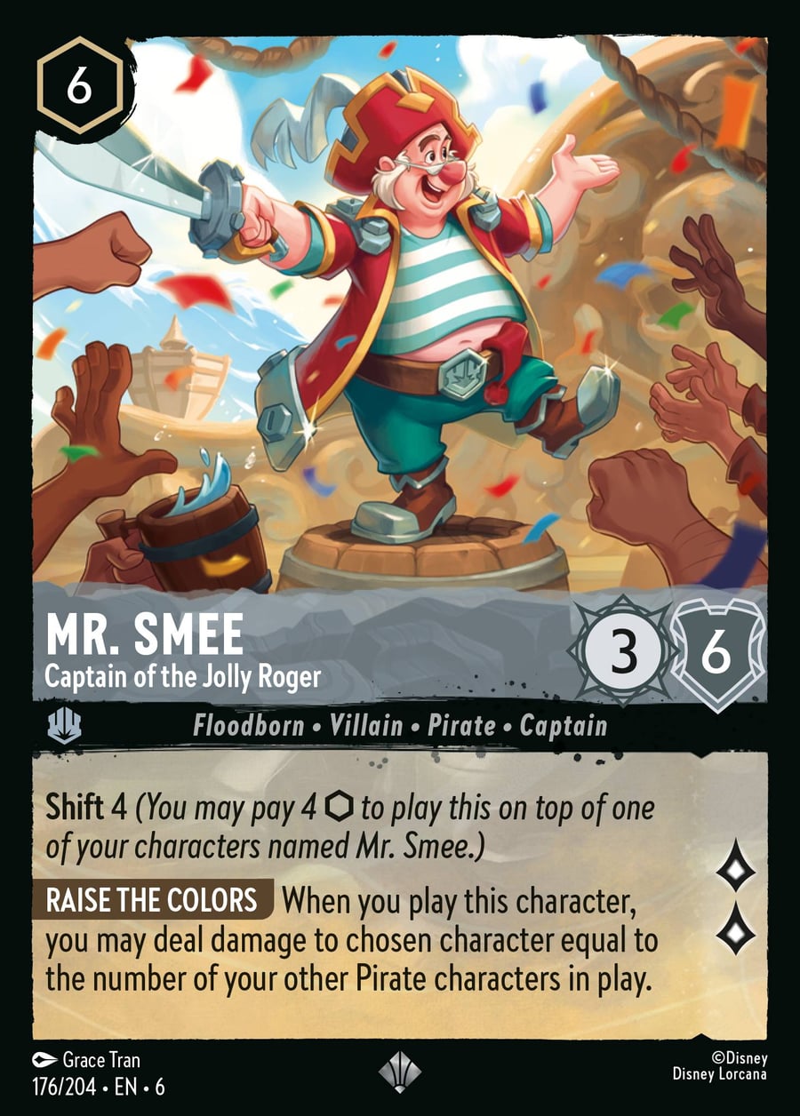 Mr. Smee - Captain of the Jolly Roger card art