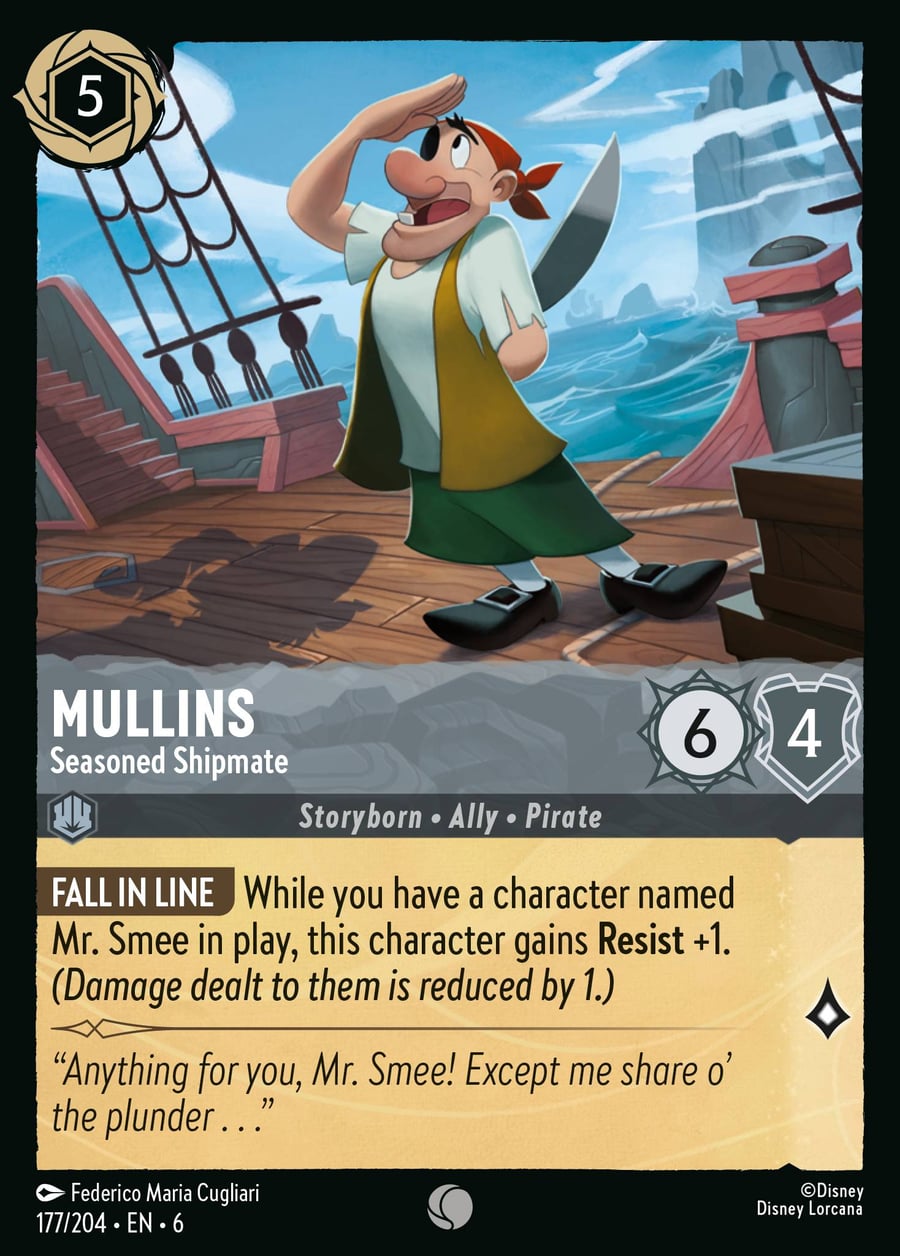 Mullins - Seasoned Shipmate card art