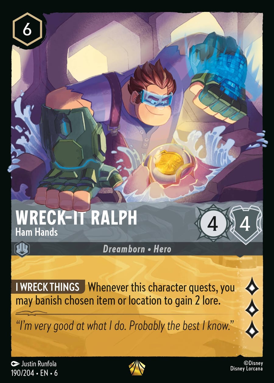Wreck-It Ralph - Ham Hands card art