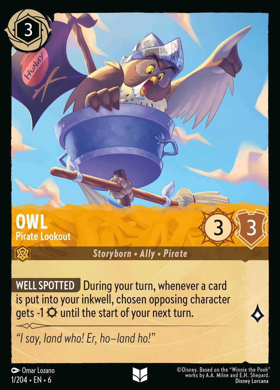 Owl - Pirate Lookout card art