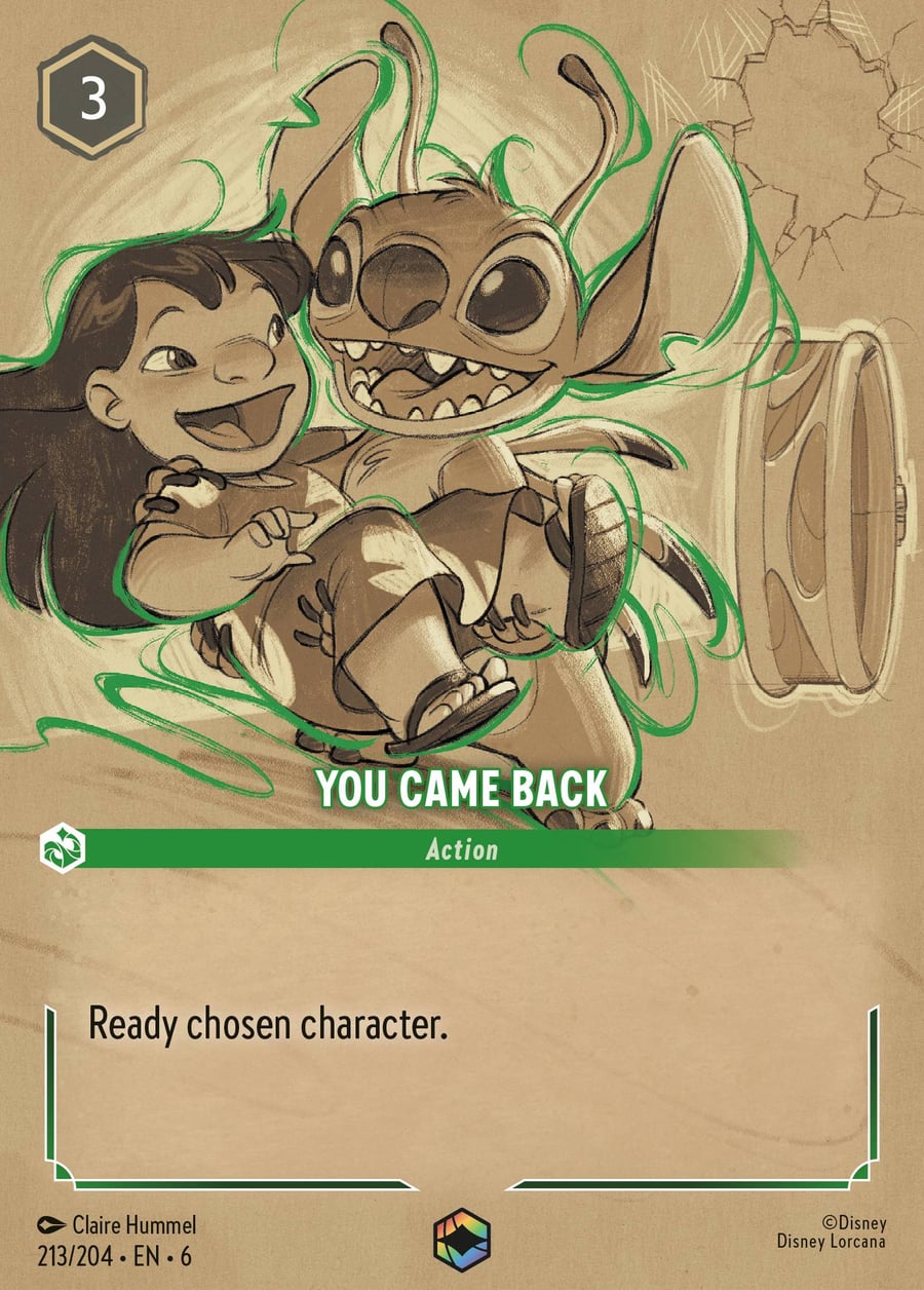 You Came Back card art
