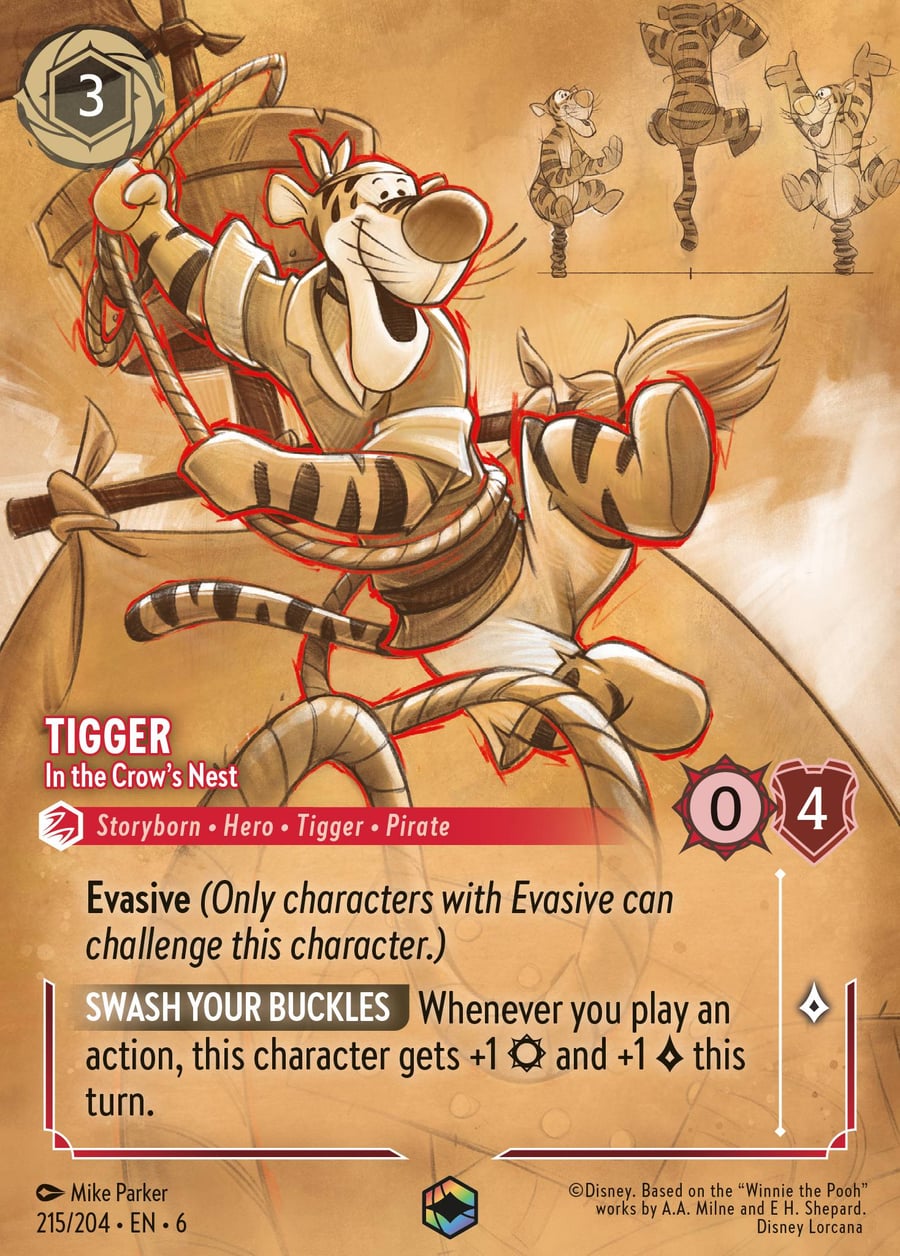 Tigger - In the Crow's Nest card art