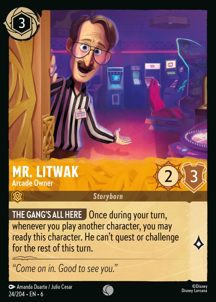 Mr. Litwak - Arcade Owner card art