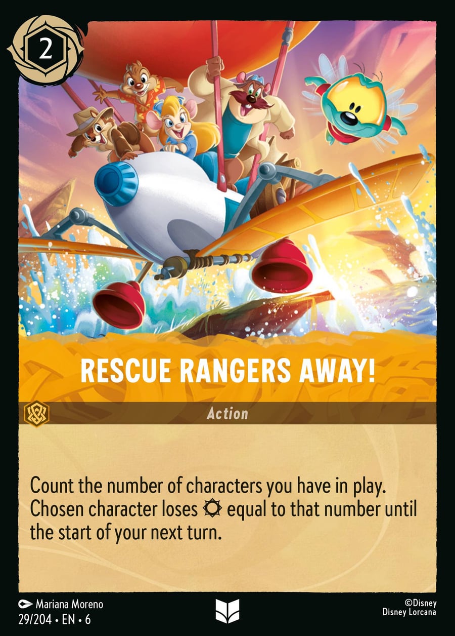 Rescue Rangers Away! card art
