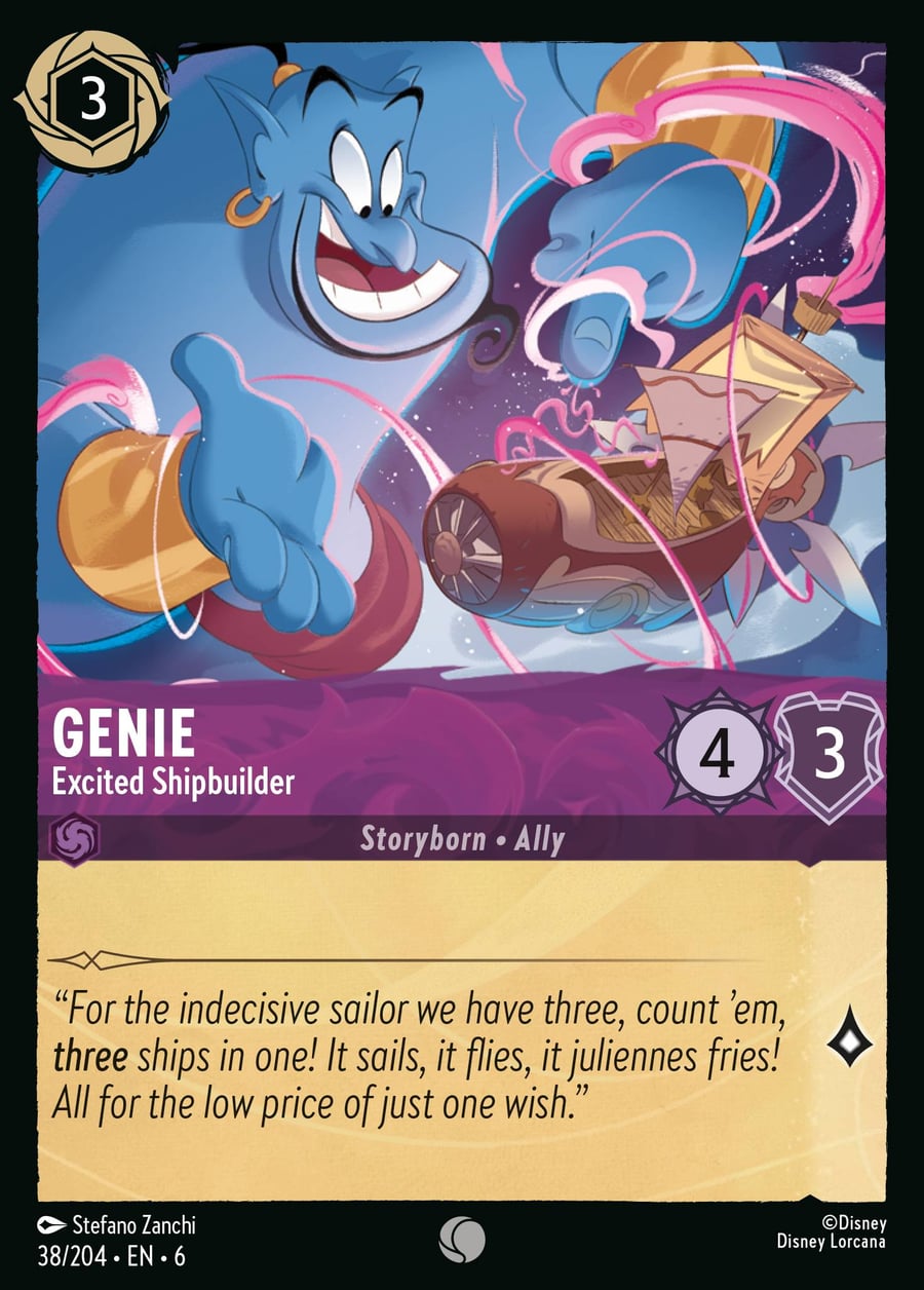 Genie - Excited Shipbuilder card art