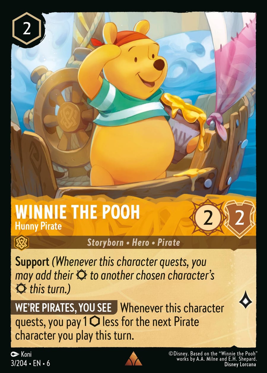 Winnie the Pooh - Hunny Pirate card art
