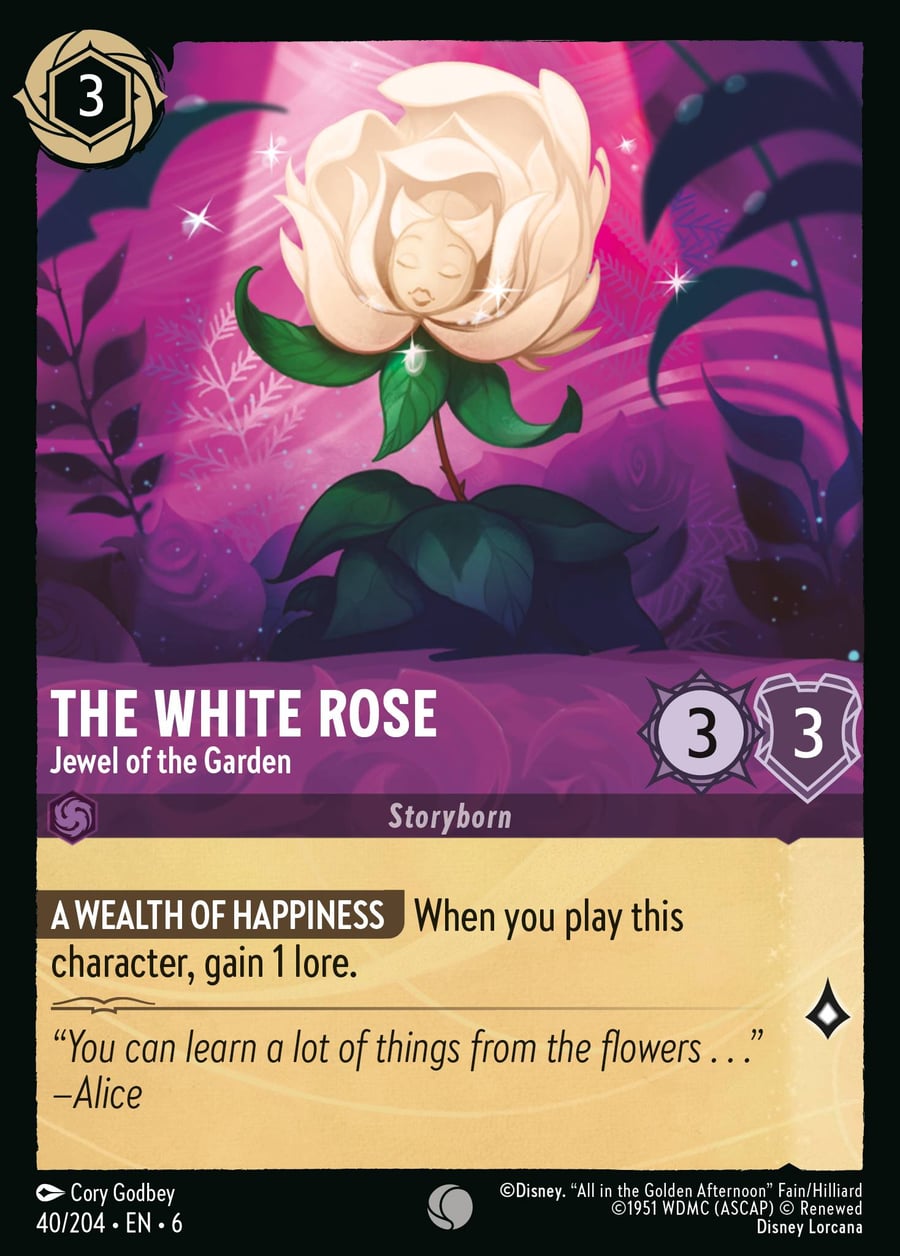 The White Rose - Jewel of the Garden card art
