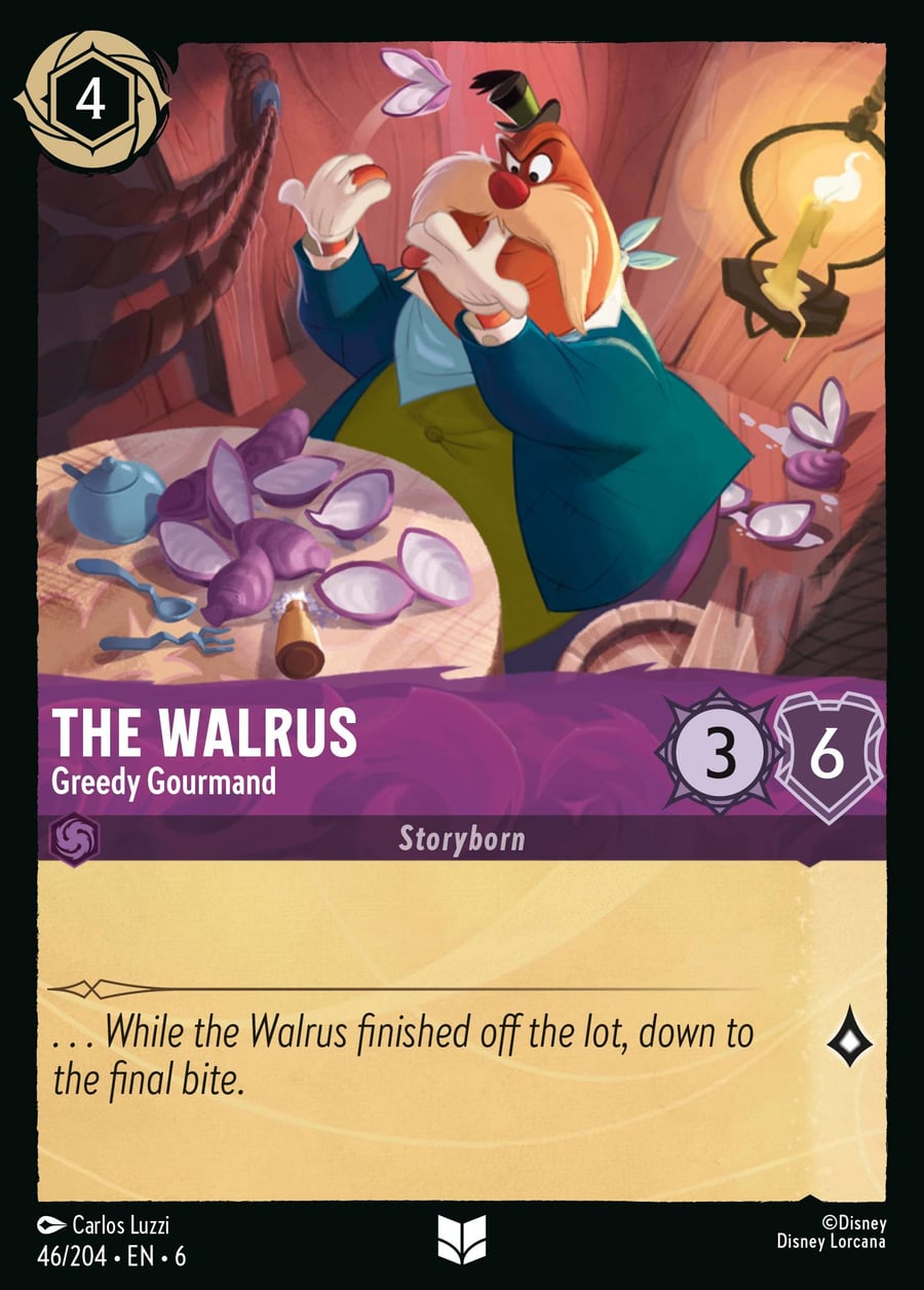 The Walrus - Greedy Gourmand card art