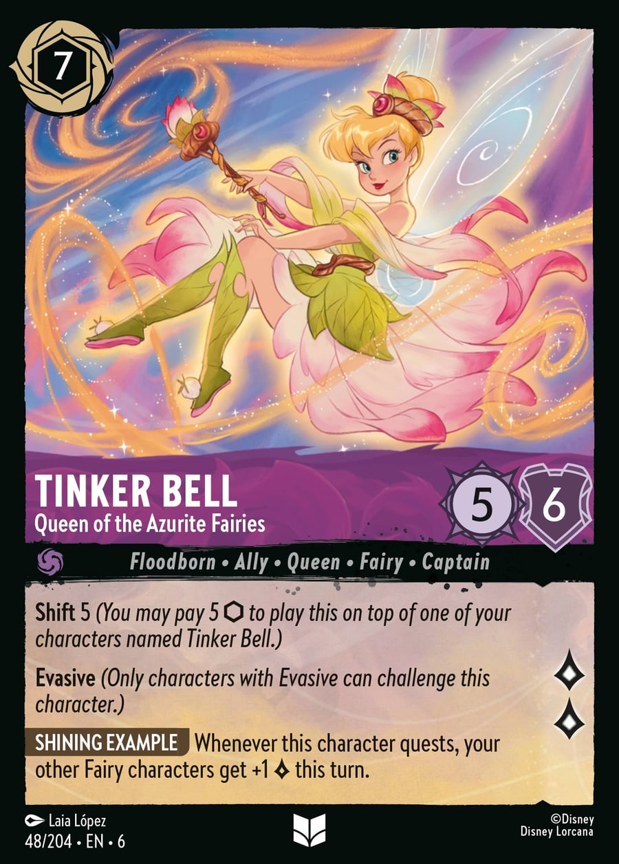 Tinker Bell - Queen of the Azurite Fairies card art