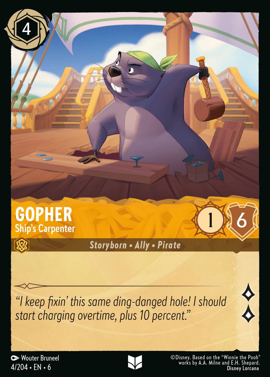 Gopher - Ship's Carpenter card art