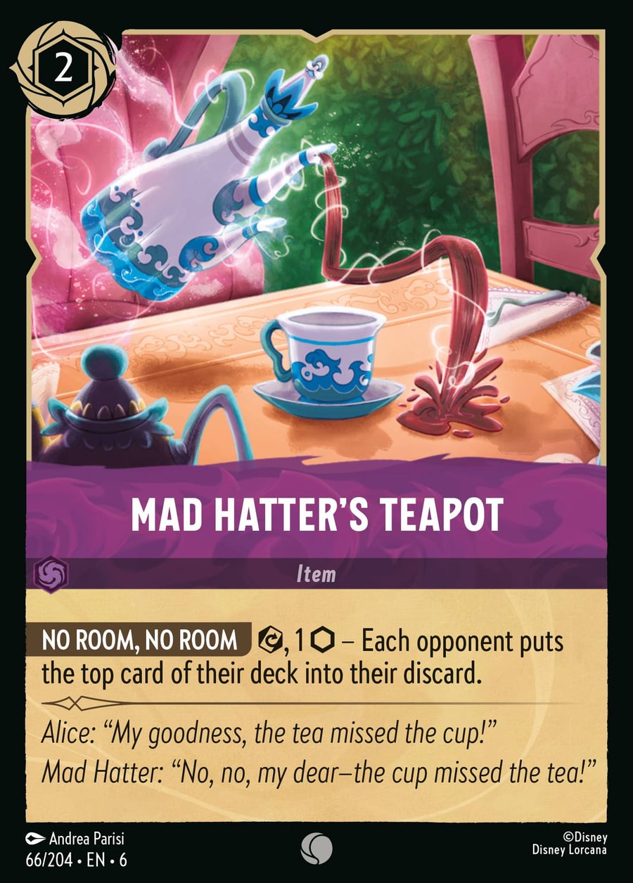 Mad Hatter's Teapot card art