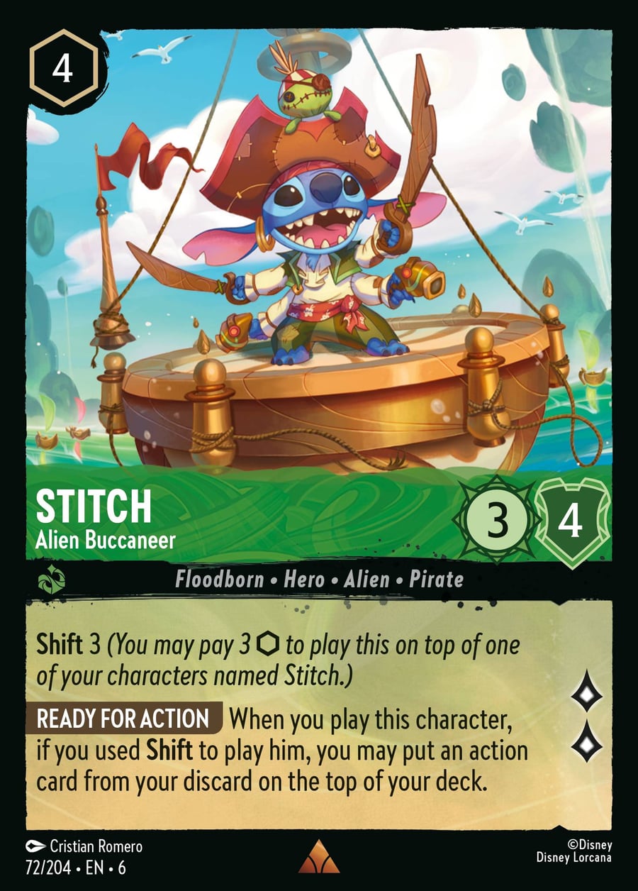 Stitch - Alien Buccaneer card art