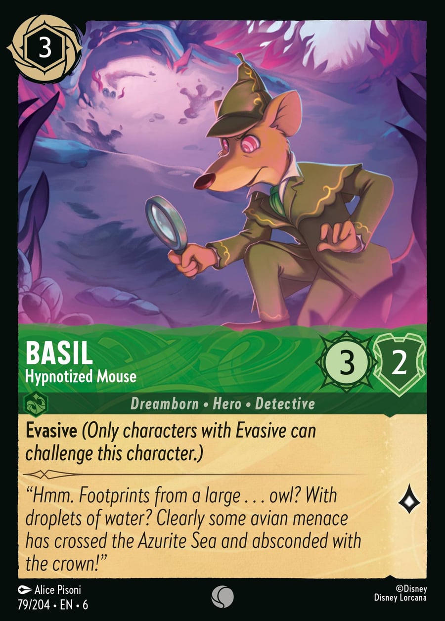 Basil - Hypnotized Mouse card art