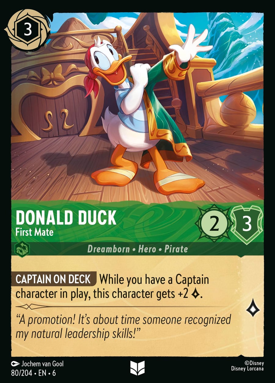 Donald Duck - First Mate card art