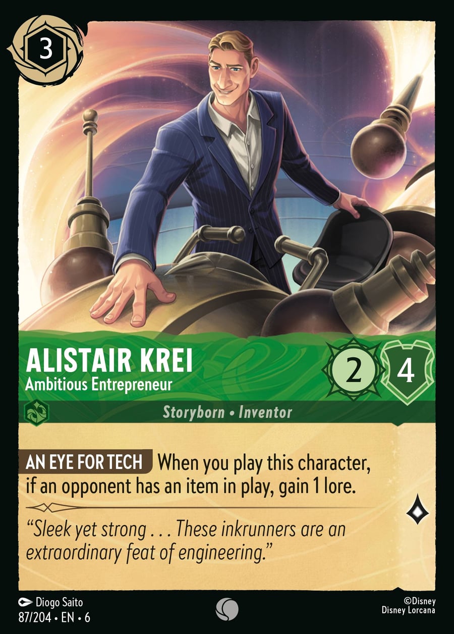 Alistair Krei - Ambitious Entrepreneur card art